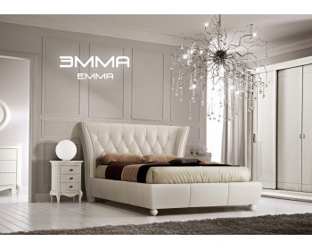 Мягкая двуспальная кровать Эмма