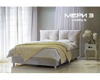 Мягкая двуспальная кровать Мери